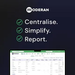 Moderan social media graphic