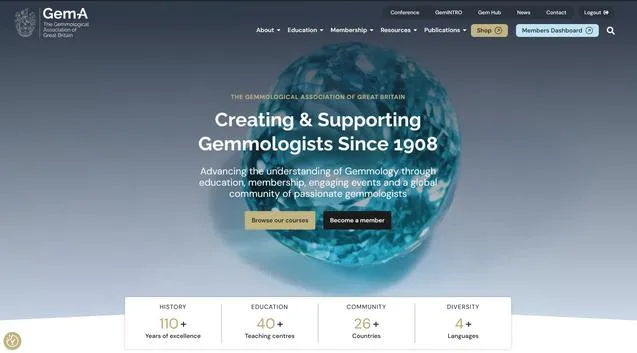 The new Gem-A website homepage
